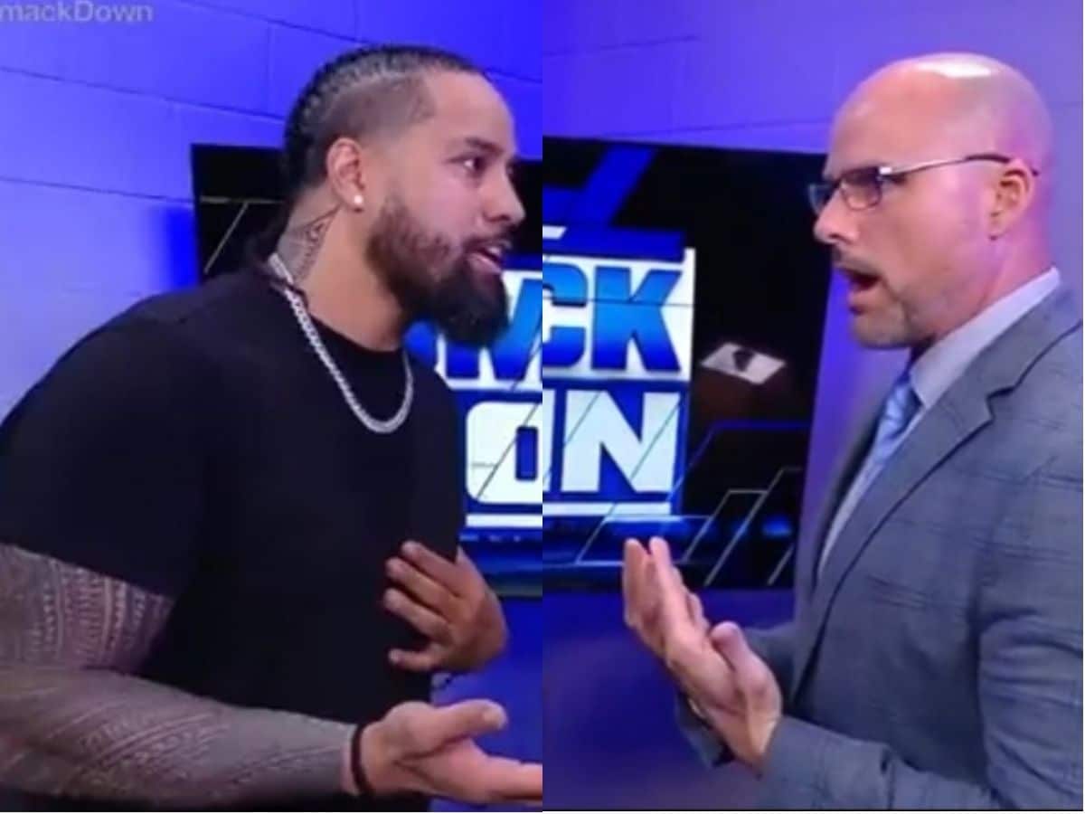 Jimmy Uso hilariously trolls a 34-year-old female superstar backstage in front of Adam Pearce