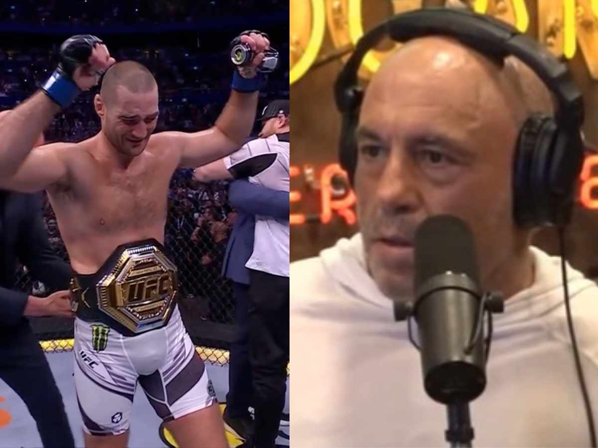 WATCH: ‘HOLY SH*T!’ Joe Rogan’s live reaction to Sean Strickland dropping Israel Adesanya in the first round at UFC 293