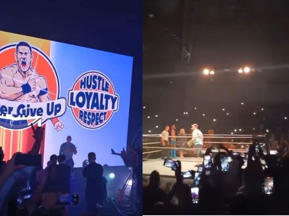 WATCH : Fans go berserk as John Cena makes his grand entrance to a thunderous reaction at Superstar Spectacle