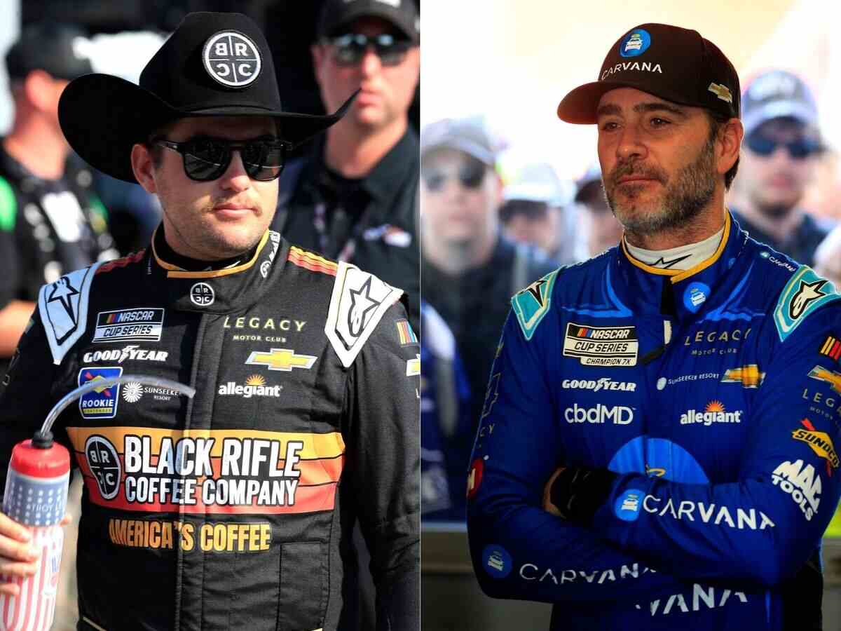 Jimmie Johnson claims he constantly checks in on ousted Cup rookie Noah Gragson, says he ‘is proud’ of the driver’s growth