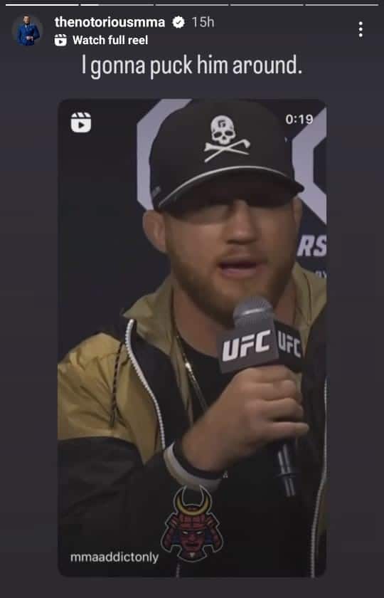 Conor McGregor Gives Out Savage Five-word Reply To Justin Gaethje's ...