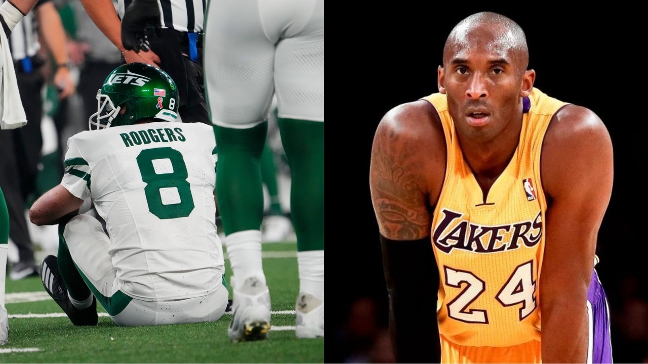 Aaron Rodgers reveals he recalled Kobe Bryant’s process to recover from his Achilles injury just moments after falling on the ground during Bills game