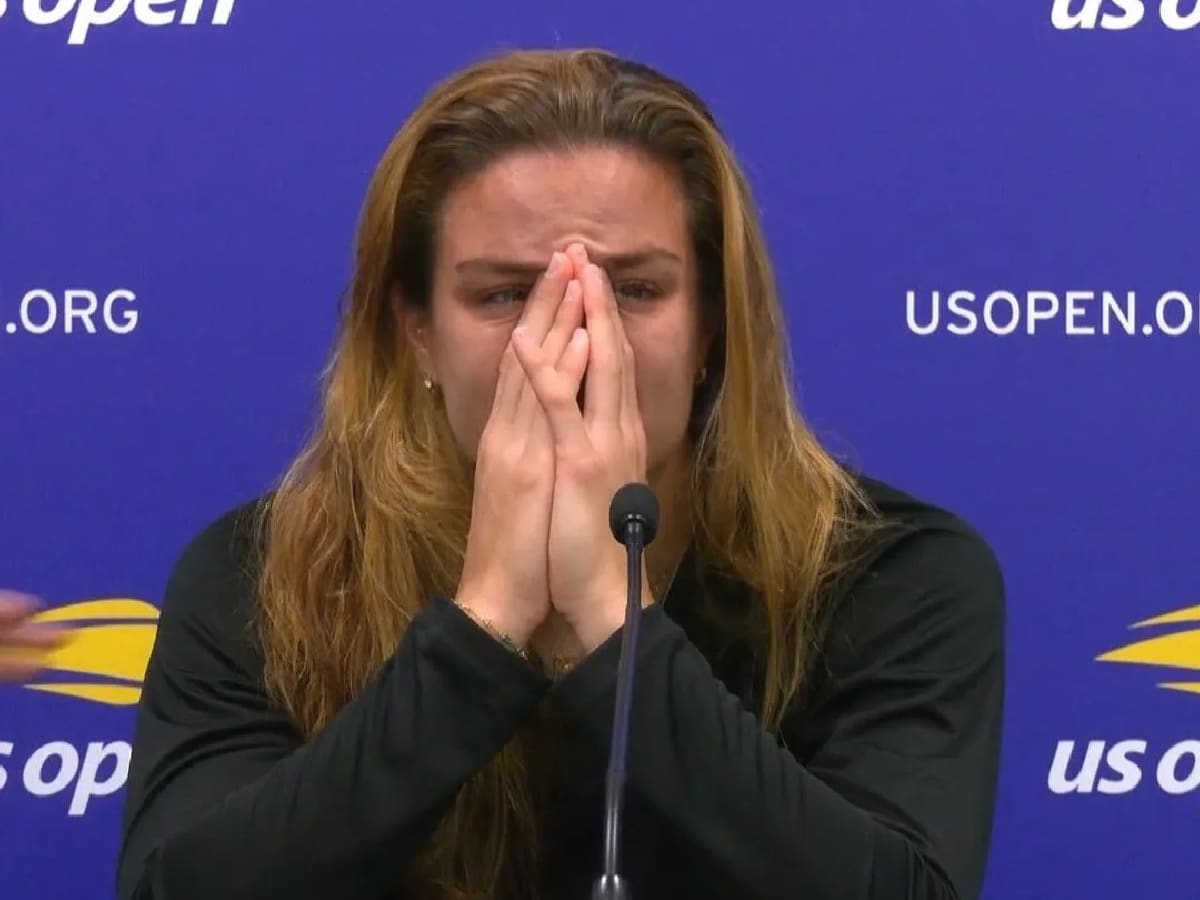 Maria Sakkari didn’t know her ’emotional’ breakdown during the press conference at the US Open was being recorded