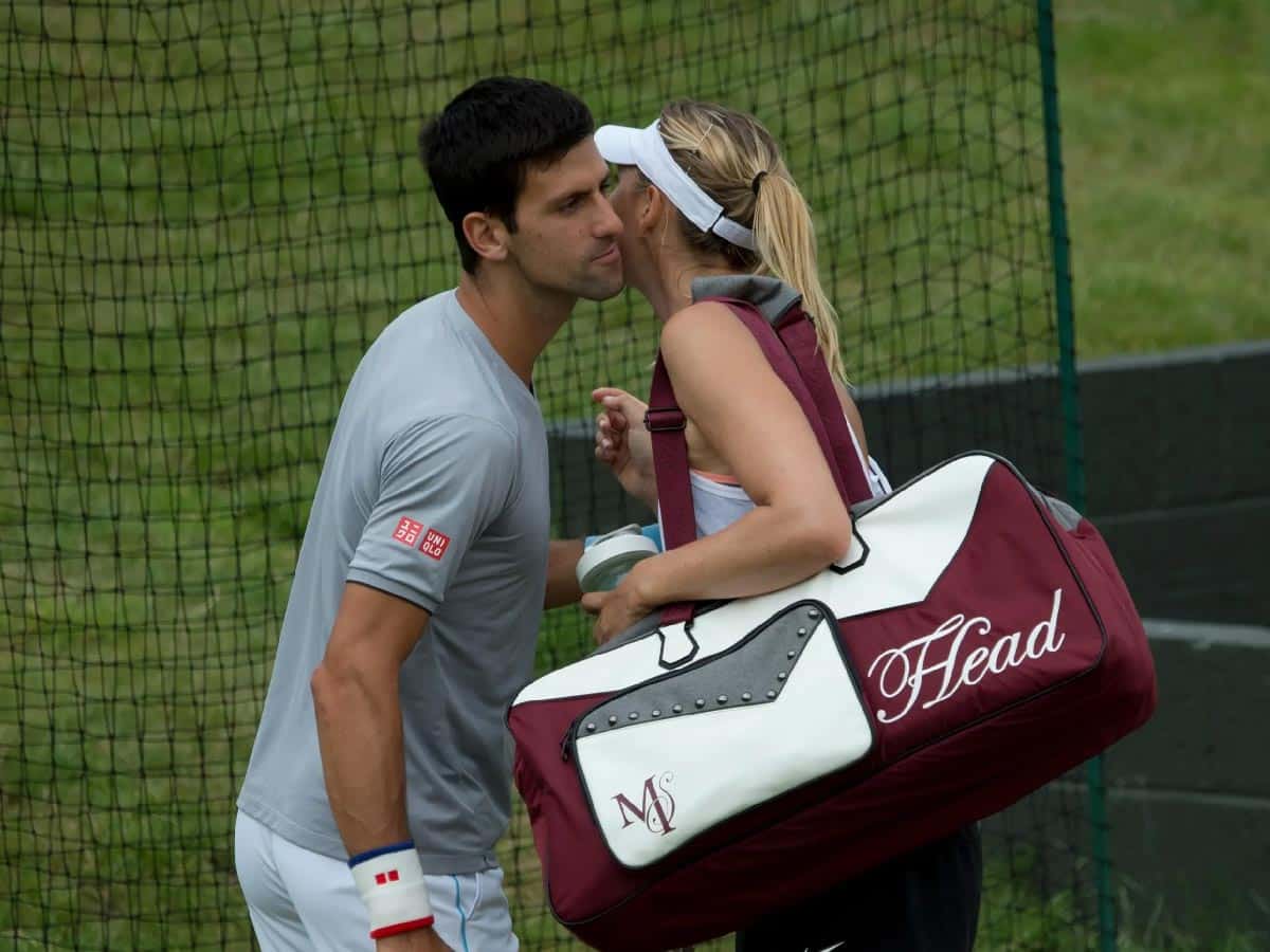 Maria Sharapova and Novak Djokovic