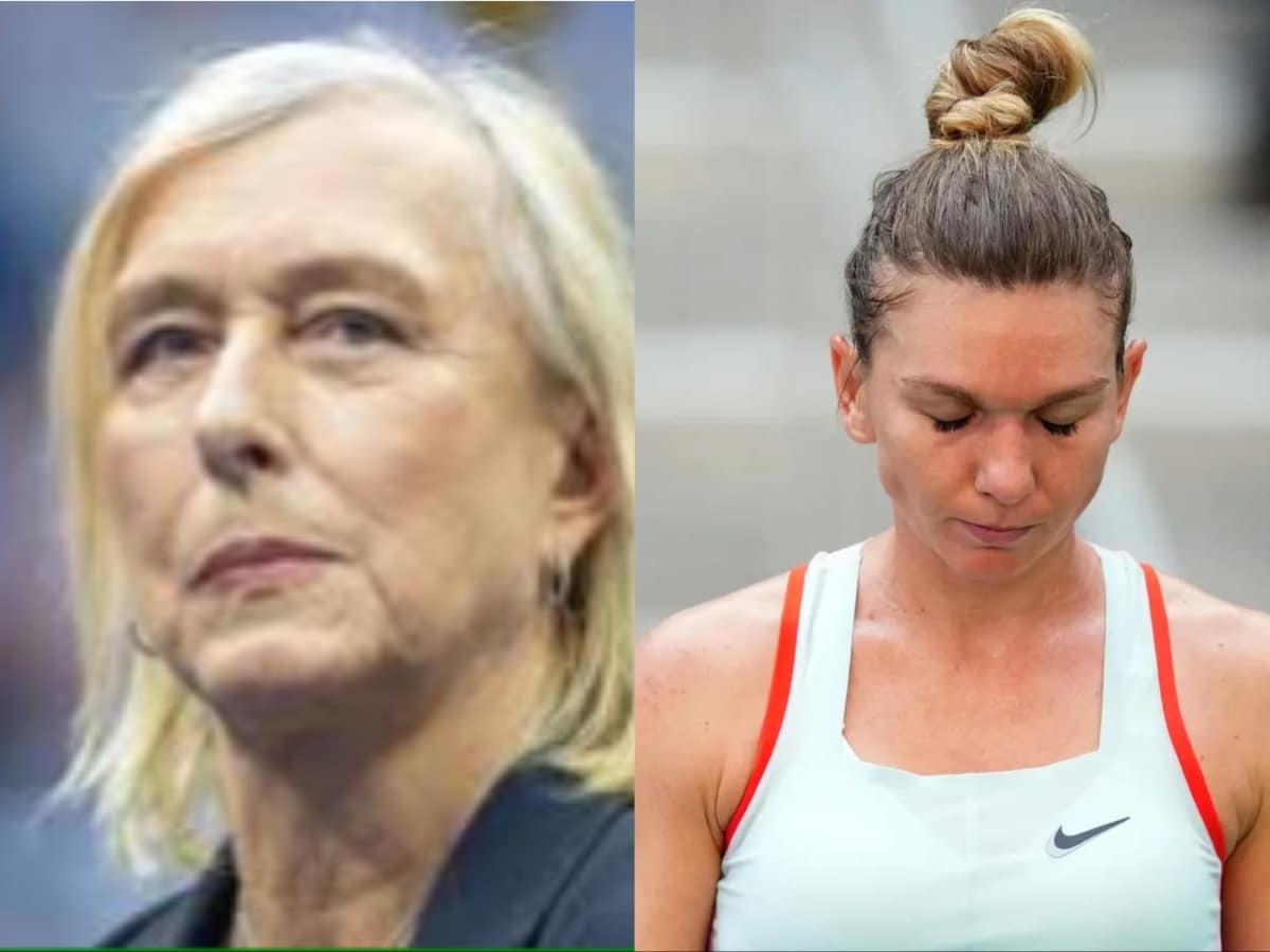 Martina Navratilova and Simona Halep