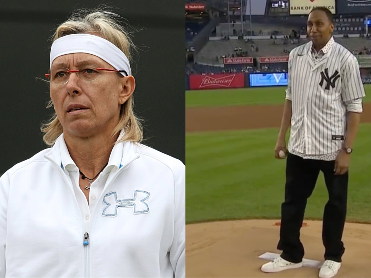 Martina Navratilova mocks Stephen A. Smith over his miserable first pitch for the New York Yankees