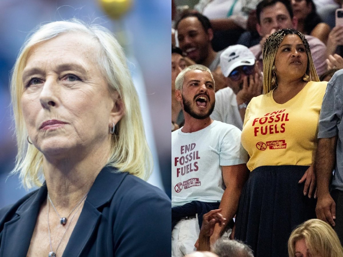 Martina Navratilova has a 7-word reaction to the ‘climate activist’ causing havoc during Coco Gauff’s semifinal match at US Open