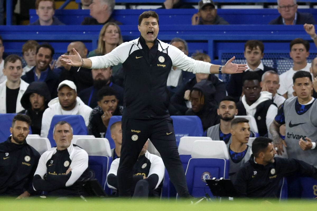 Mauricio Pochettino against Brighton. 