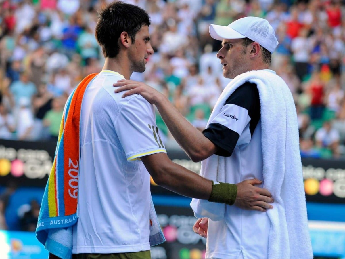 Novak Djokovic and Andy Roddick 1