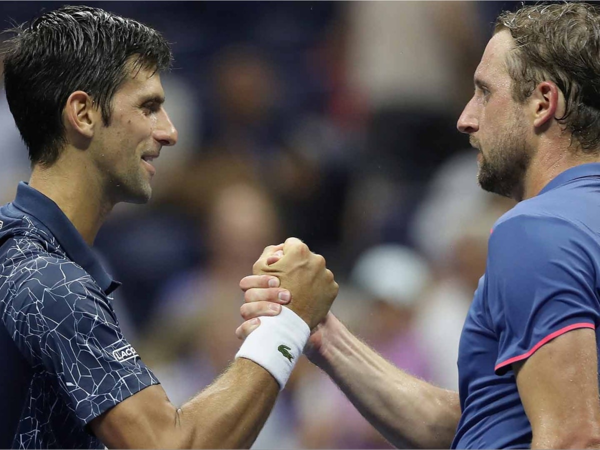 Novak Djokovic and Tennys Sandgren