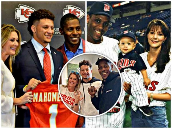 Patrick Mahomes and his parents