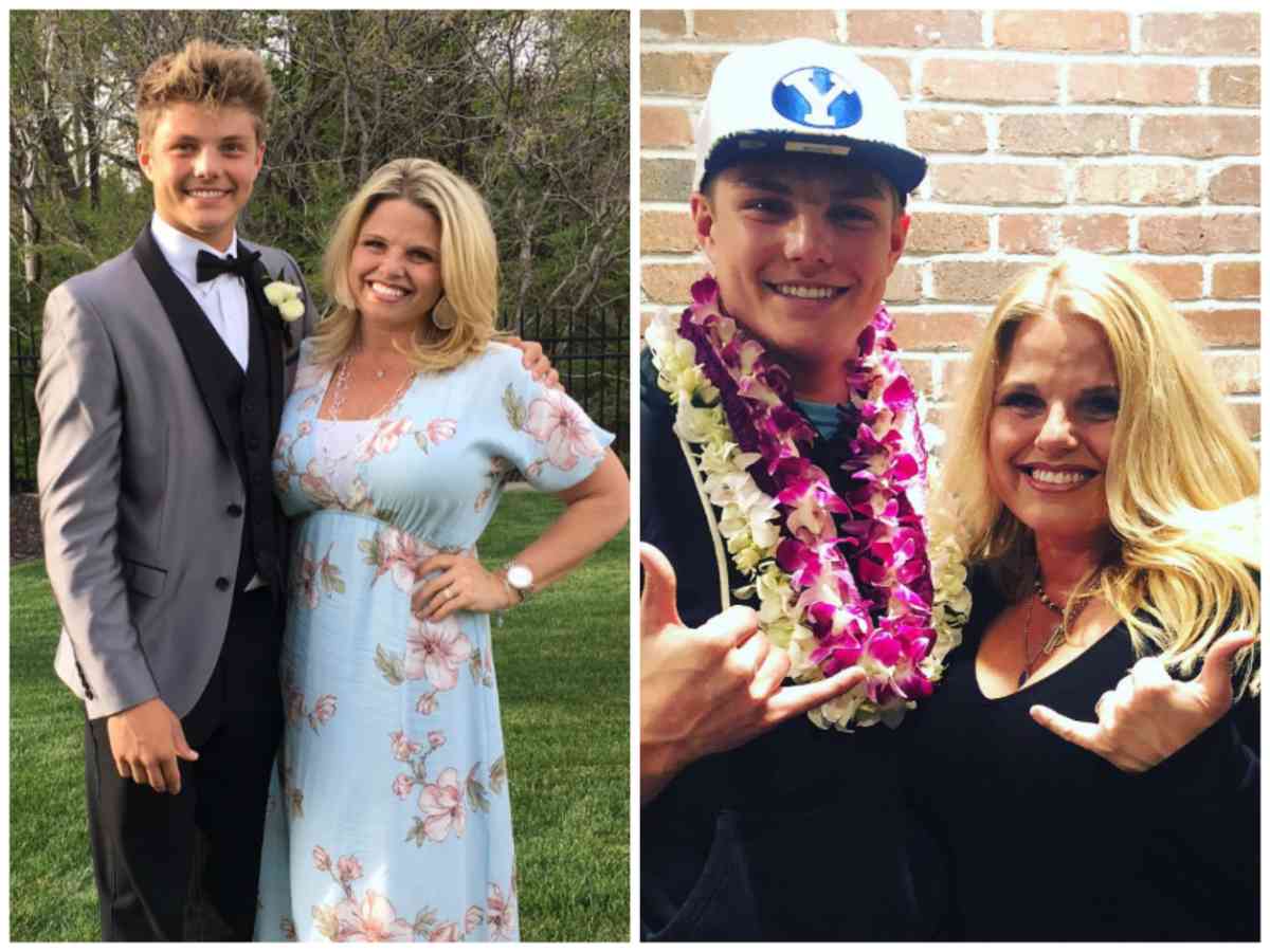 Zach Wilson with his mother Lisa Wilson (via Instagram) 