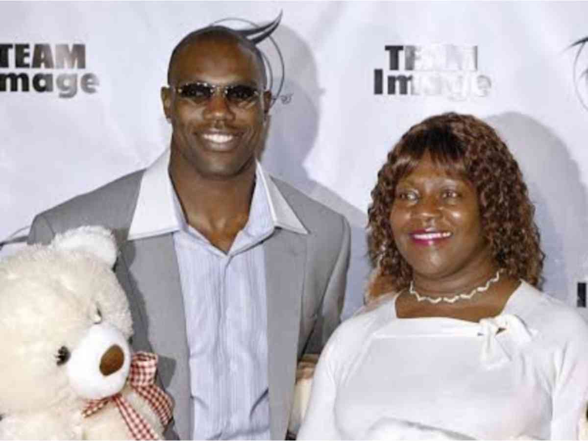 Terrell Owens with Marilyn Heard