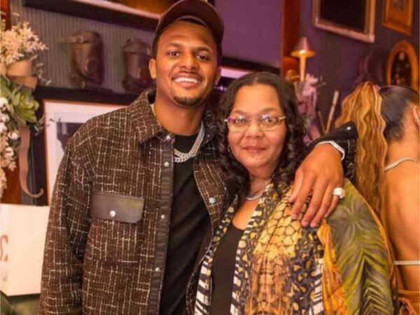 Deshaun Watson with his mother Deann Watson