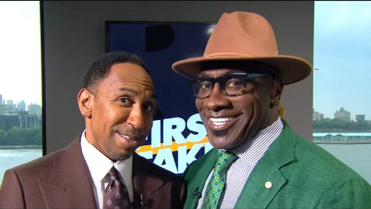 WATCH: “I run this show!”- Stephen A. Smith introduces Shannon Sharpe on First Take with a ‘comical’ sergeant impersonation