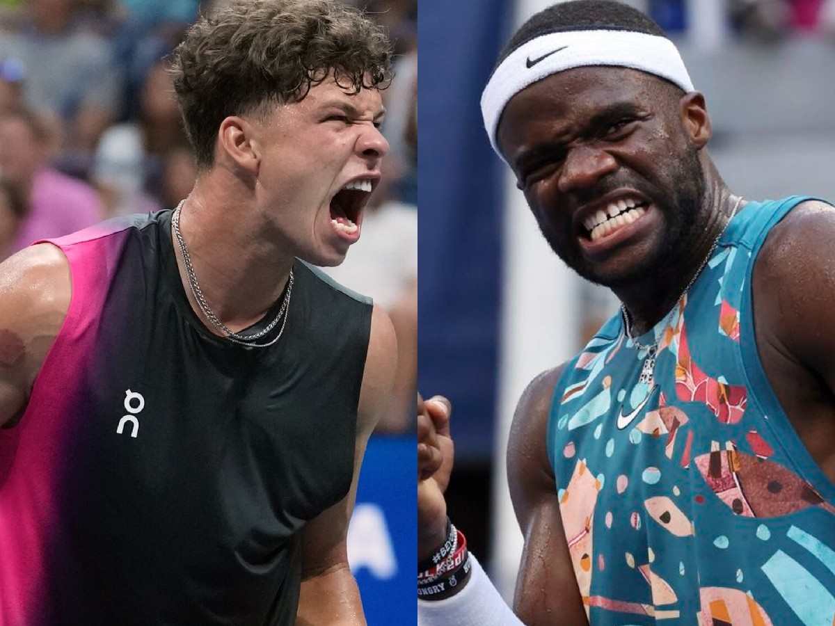 (L) Ben Shelton, (R) Frances Tiafoe