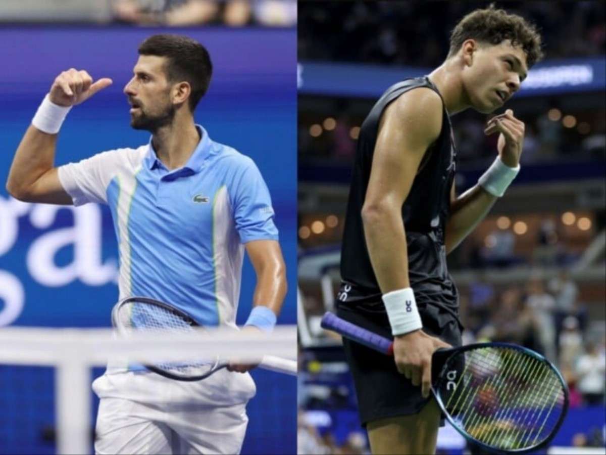 “Shows what a jerk he is!” – Novak Djokovic gets BRUTALLY bashed for mocking Ben Shelton by impersonating his ‘phone celebration’ after a thumping win over the young American at US Open