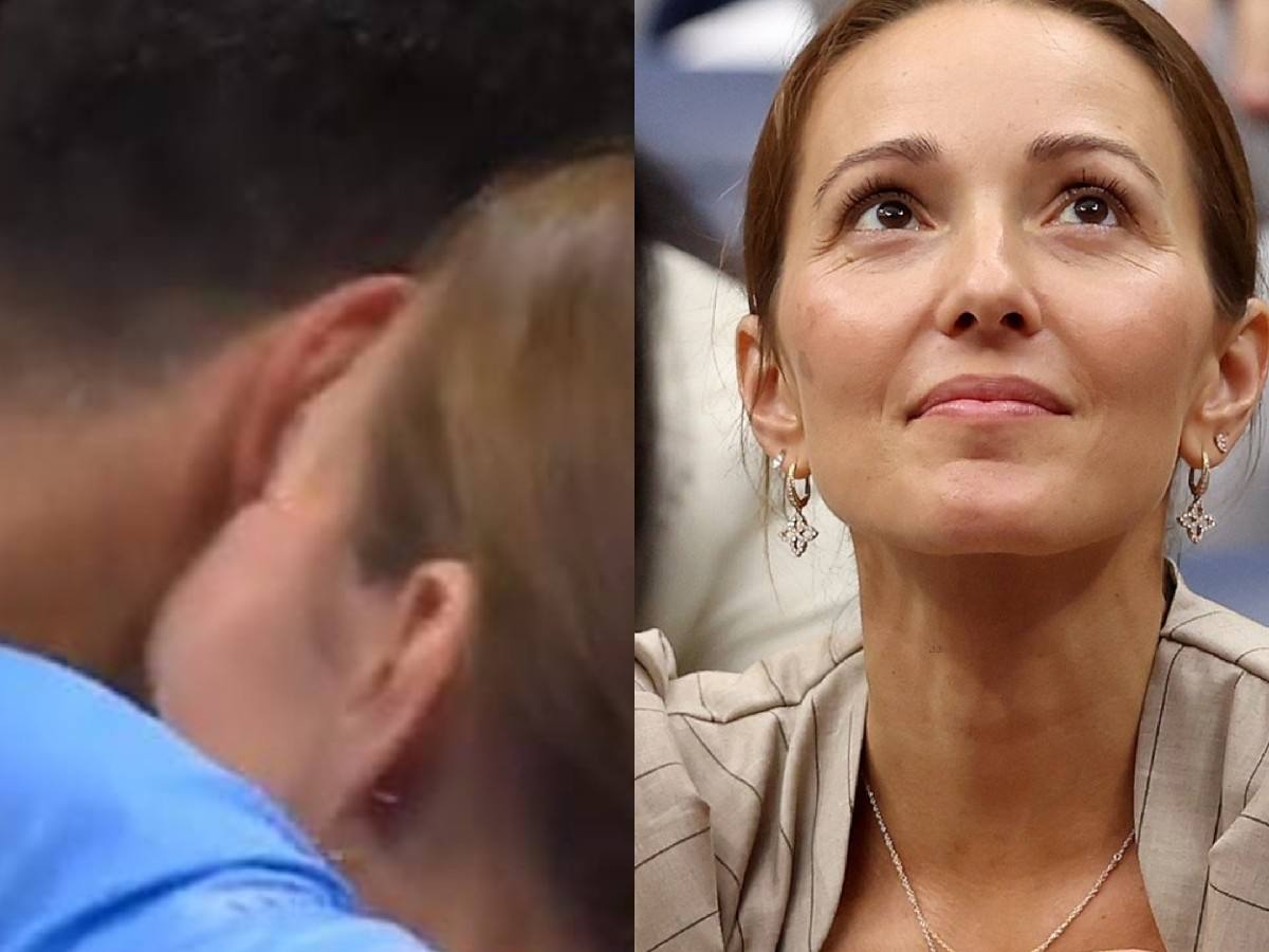 WATCH: Novak Djokovic’s wife Jelena tears up as he WILDLY embraces her and his parents following monumental US Open victory over Daniil Medvedev