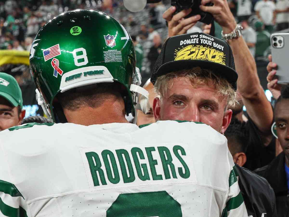 “Curse of scam brothers” – Aaron Rodgers’ devastating injury on New York Jets debut gets shockingly blamed on Jake Paul