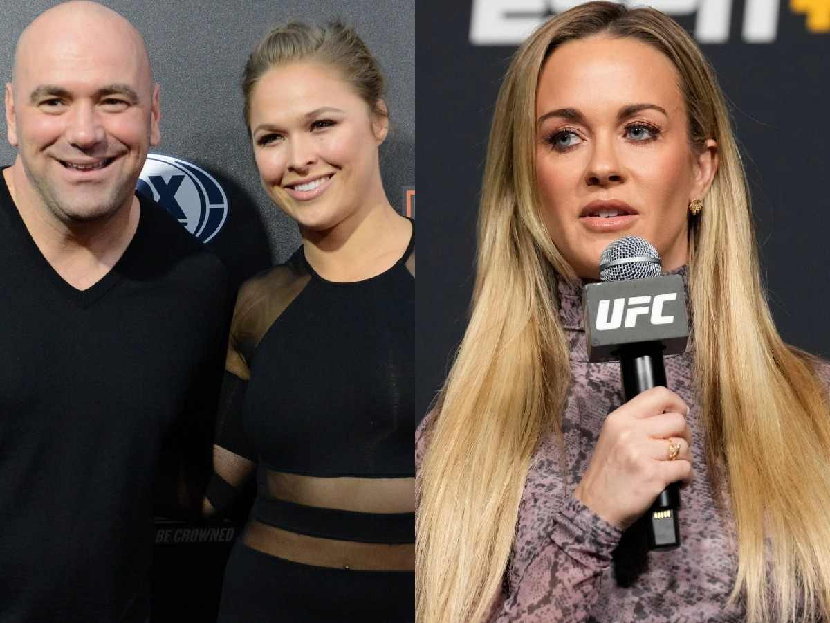 “She’s carrying the banner for women,” Dana White compares female commentator Laura Sanko to Ronda Rousey after historical feat at UFC 293