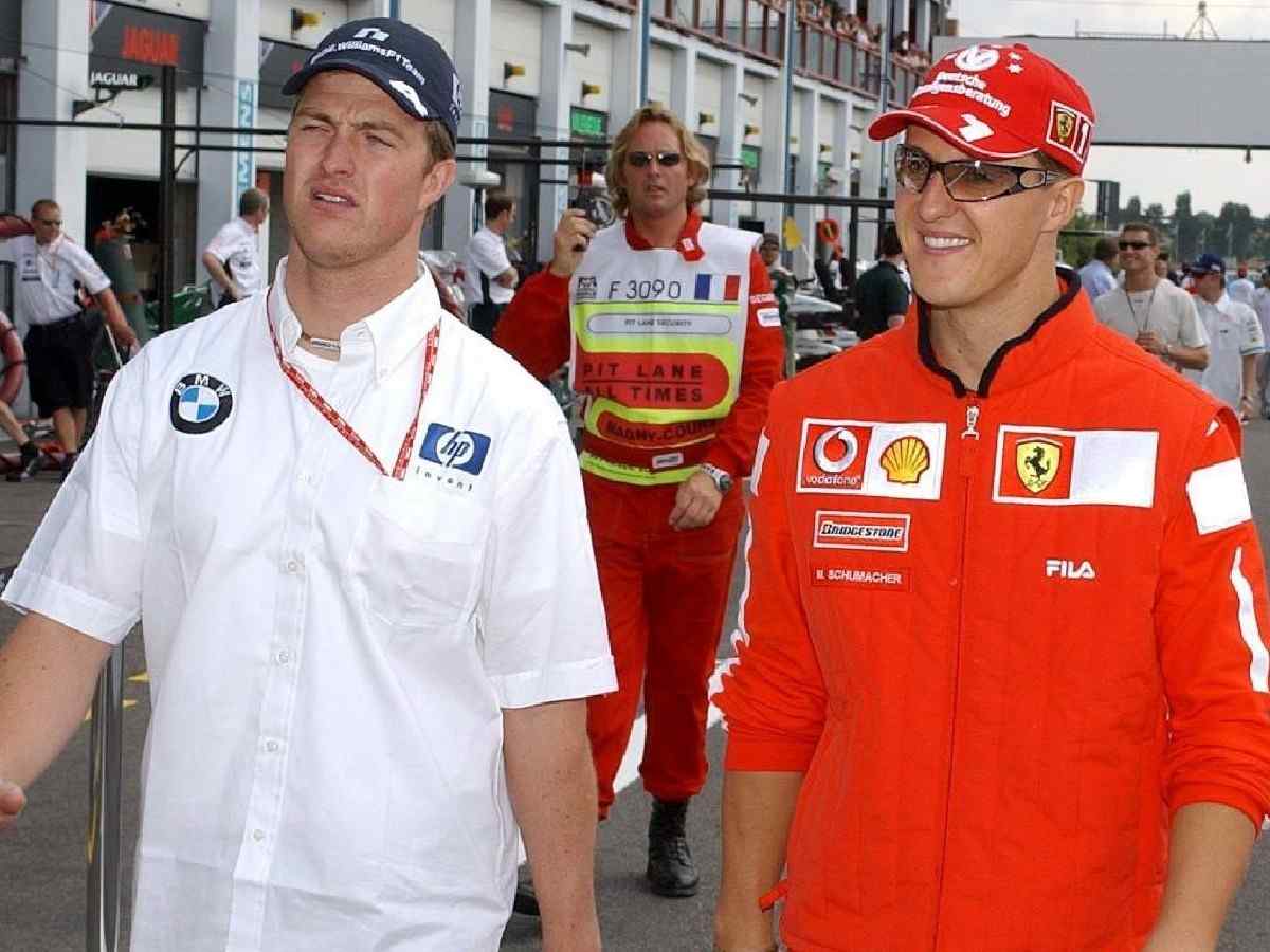 Ralf Schumacher and Michael Schumacher (via Racing.info)