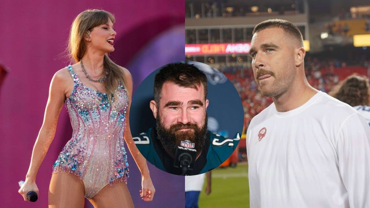 Jason Kelce breaks silence on Travis Kelce-Taylor Swift ‘hot’ dating rumors as the Eagles center faces on-air inquiry