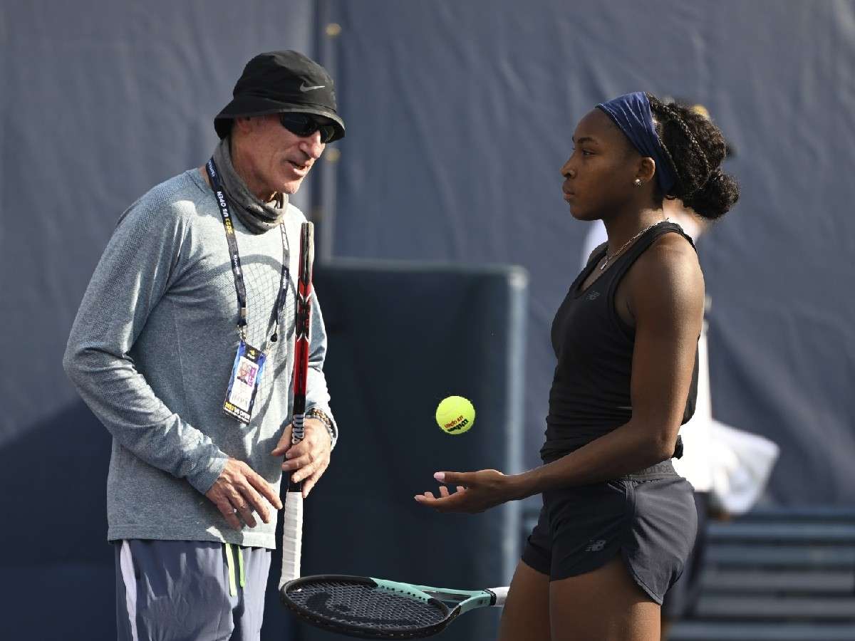 Brad Gilbert and Coco Gauff