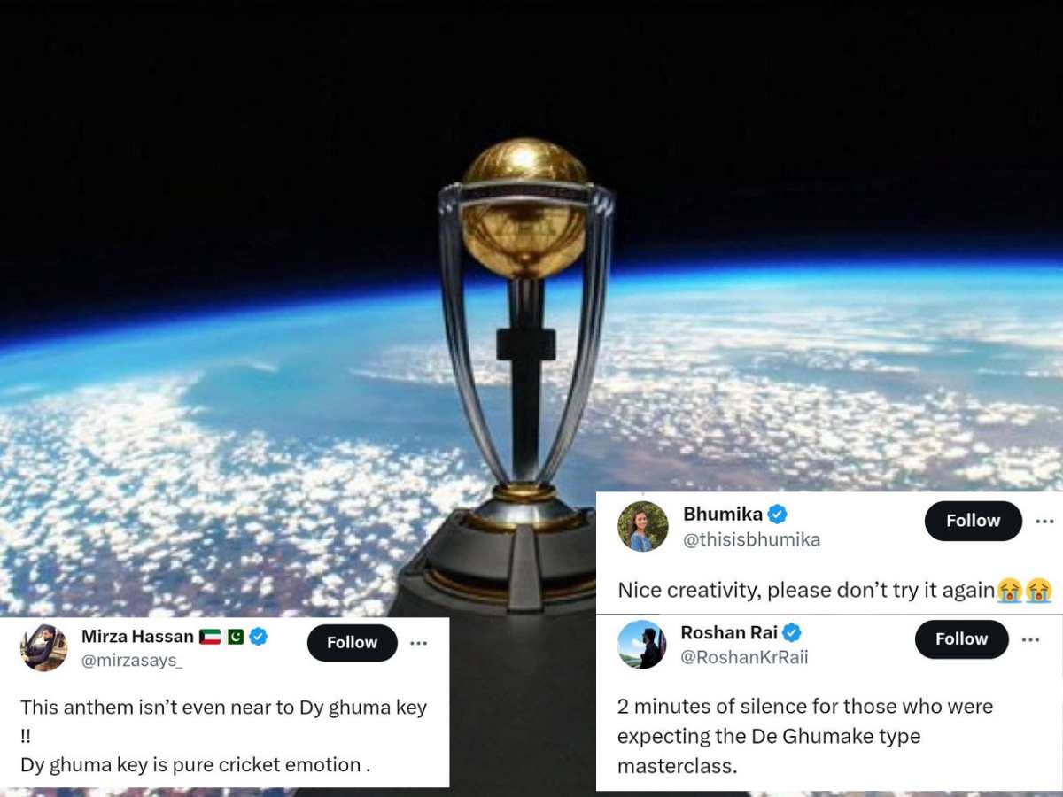 “Very nice creativity, keep it hidden”- Netizens not that ecstatic after ICC releases 2023 ODI World Cup anthem ‘Dil Jashan Bole’