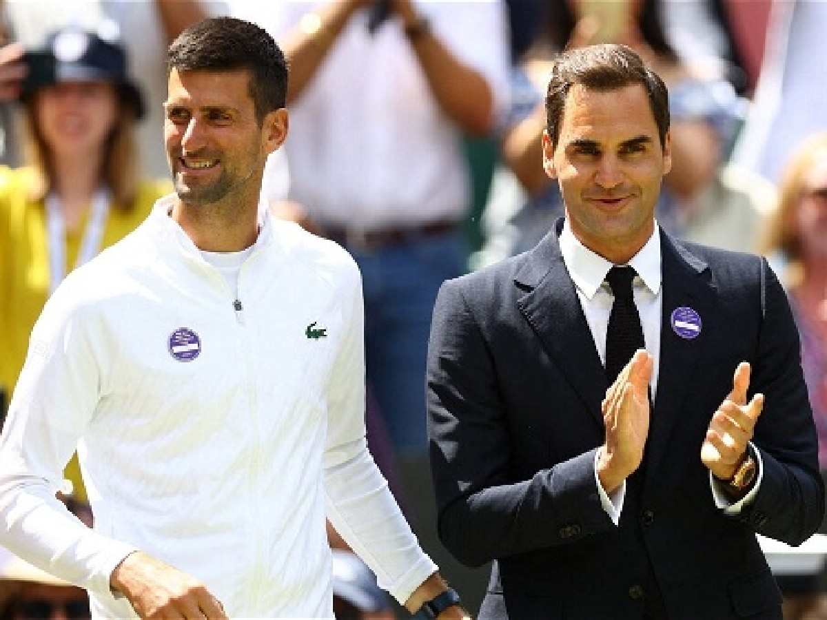 Novak Djokovic and Roger Federer