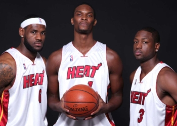 Miami Heat Big 3 (via NBA.com)