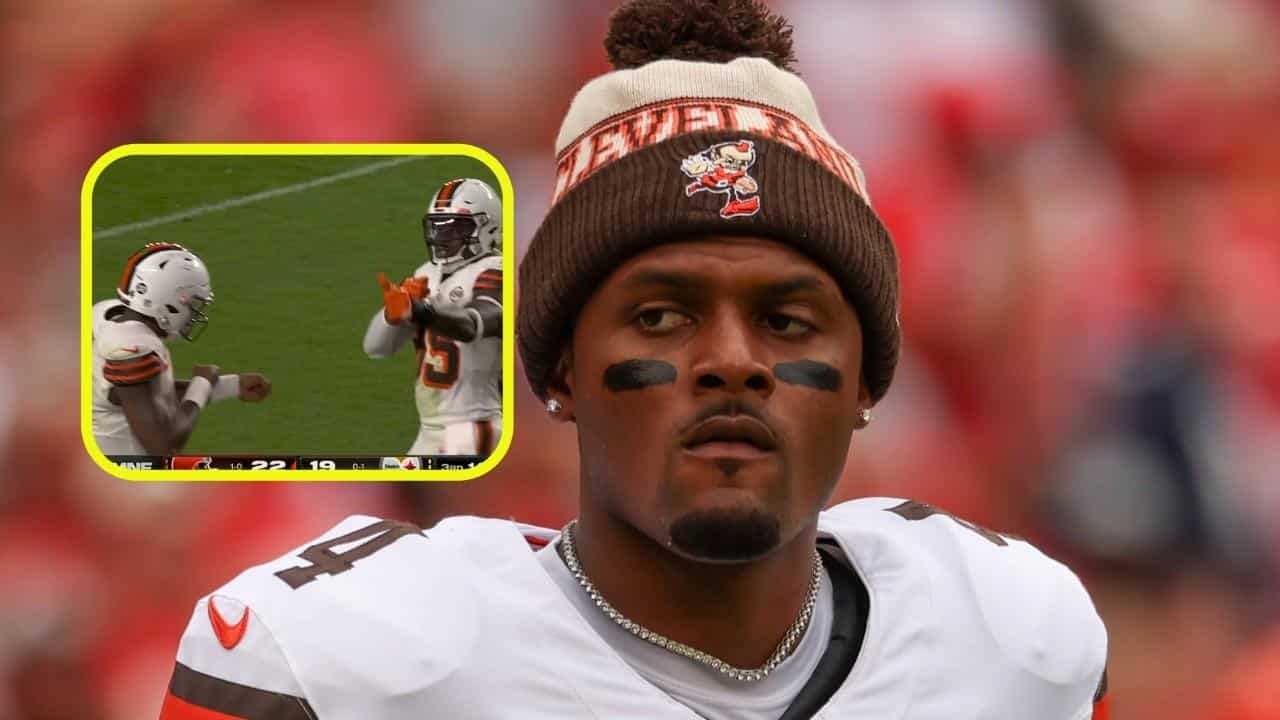 Browns Deshaun Watson and David Njoku hit with fines totaling over $49,000 for ‘violent gesture’ of gun-themed TD celebration against Steelers