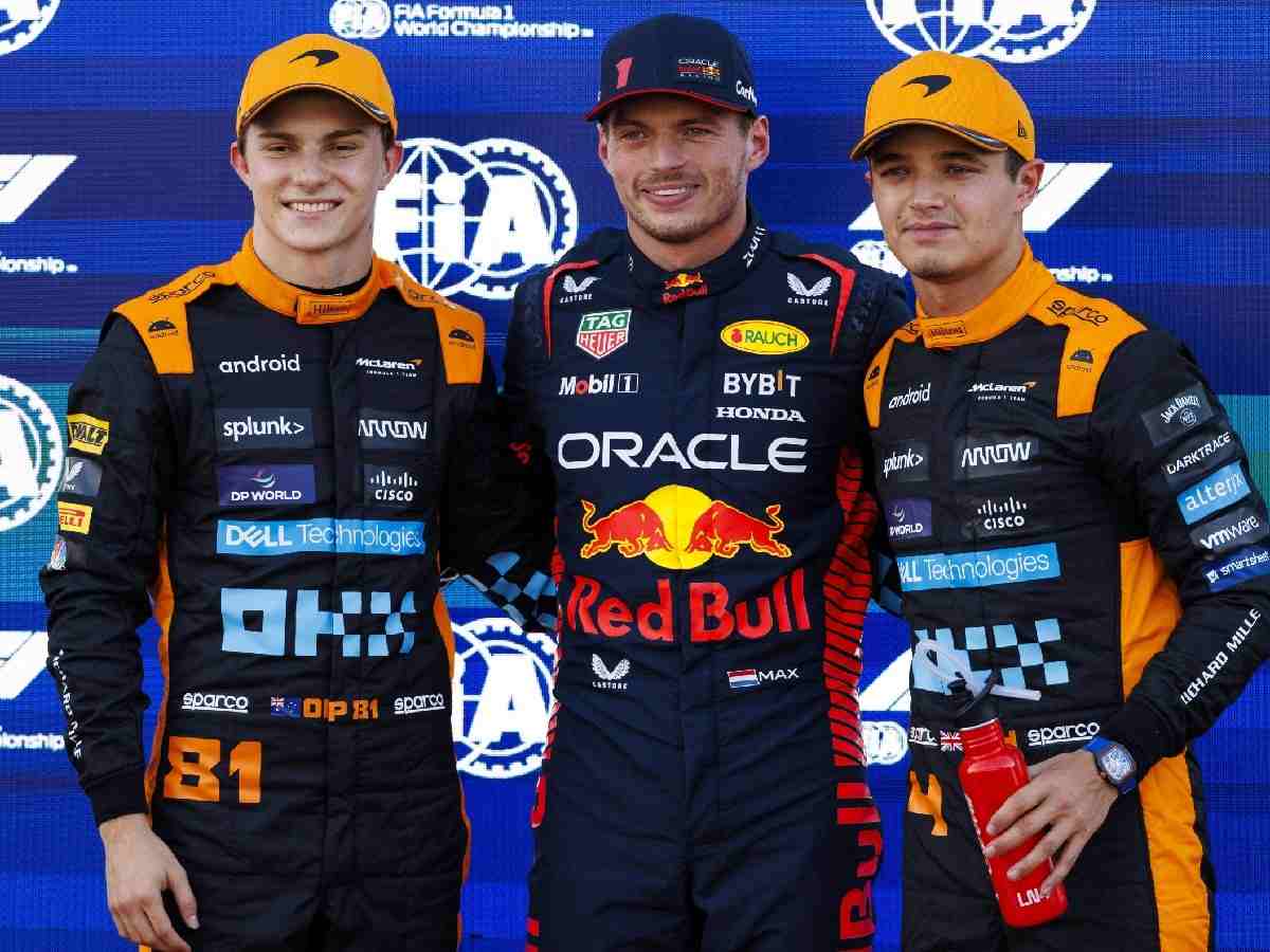 Oscar Piastri, Max Verstappen, and, Lando Norris (Credits: Imago)