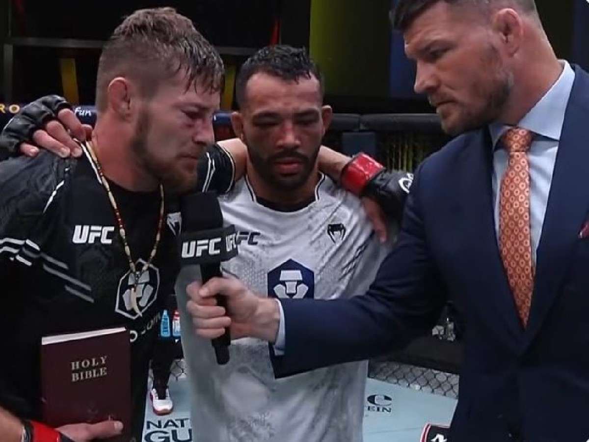 “Prayer against power of Satan,” Michael Bisping responds to backlash after cutting off Bryce Mitchell from talking about Jesus Christ inside octagon