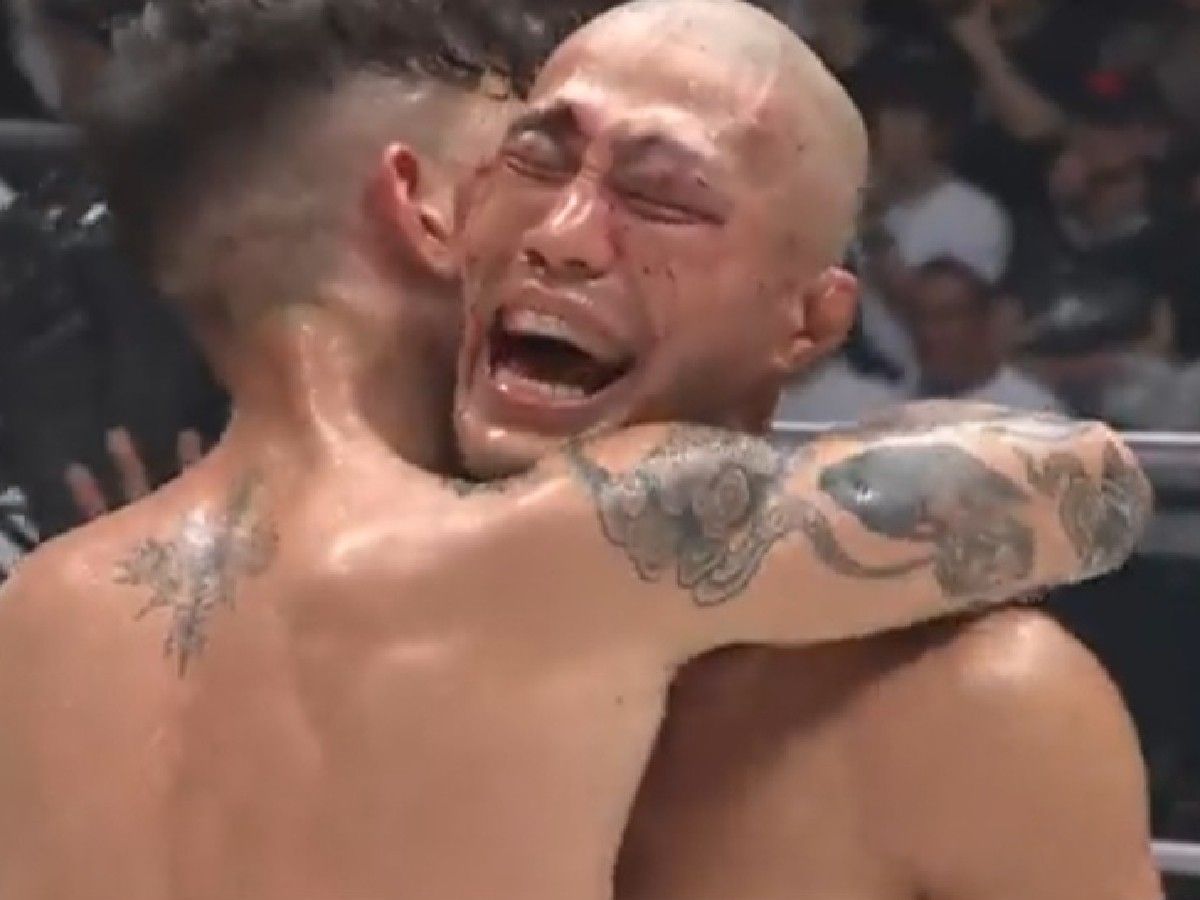 WATCH: MMA Fighter bursts into tears as doctors call for stoppage following grotesque eye cut