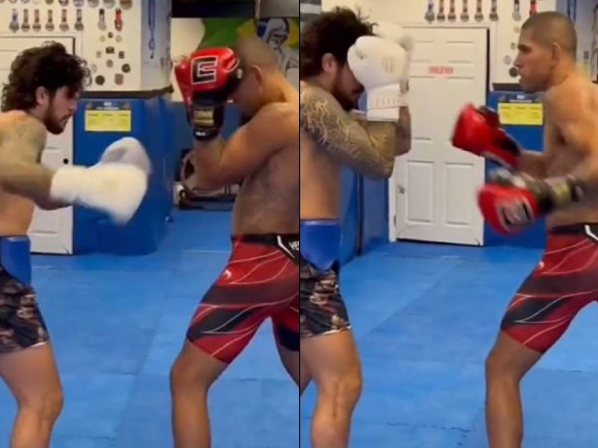 “Professional hater” – Fans in splits as Alex Pereira trains Dillon Danis as Israel Adesanya partnered with Logan Paul