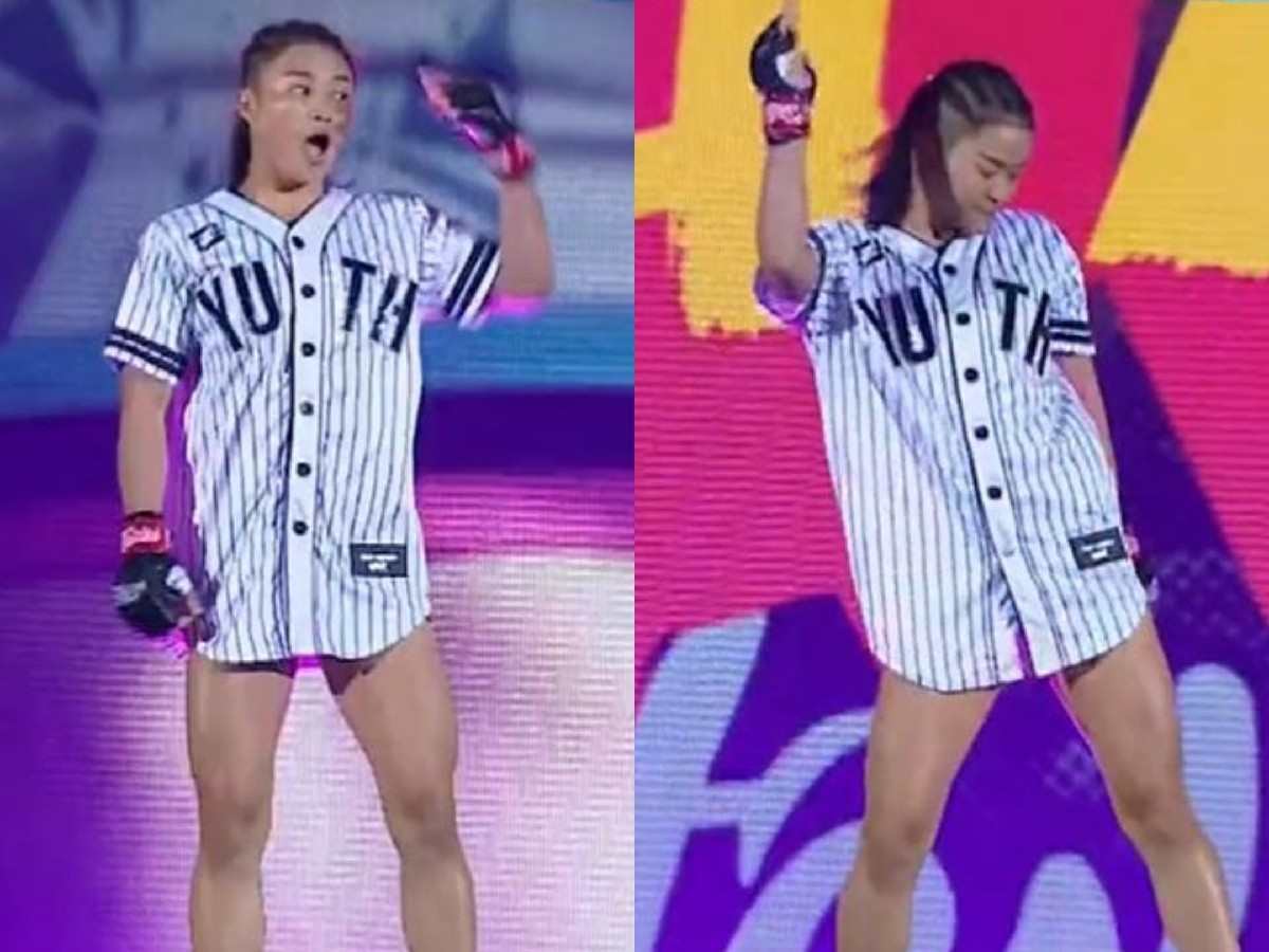 WATCH: ‘Queen of walkouts’ Stamp Fairtex’s dance before becoming three-sport champion with knockout against Ham Seo-Hee