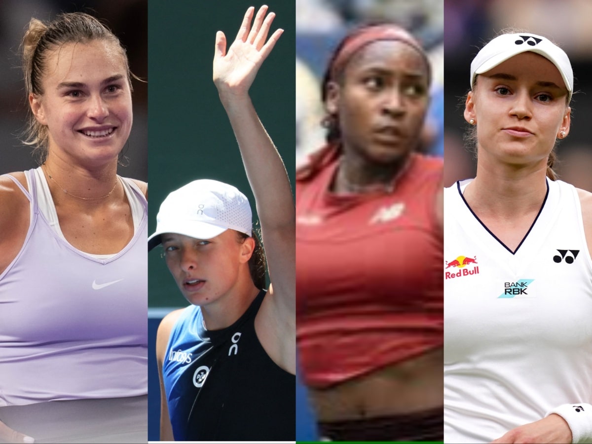 Aryna Sabalenka, Iga Swiatek, Coco Gauff and Elena Rybakina WTA  