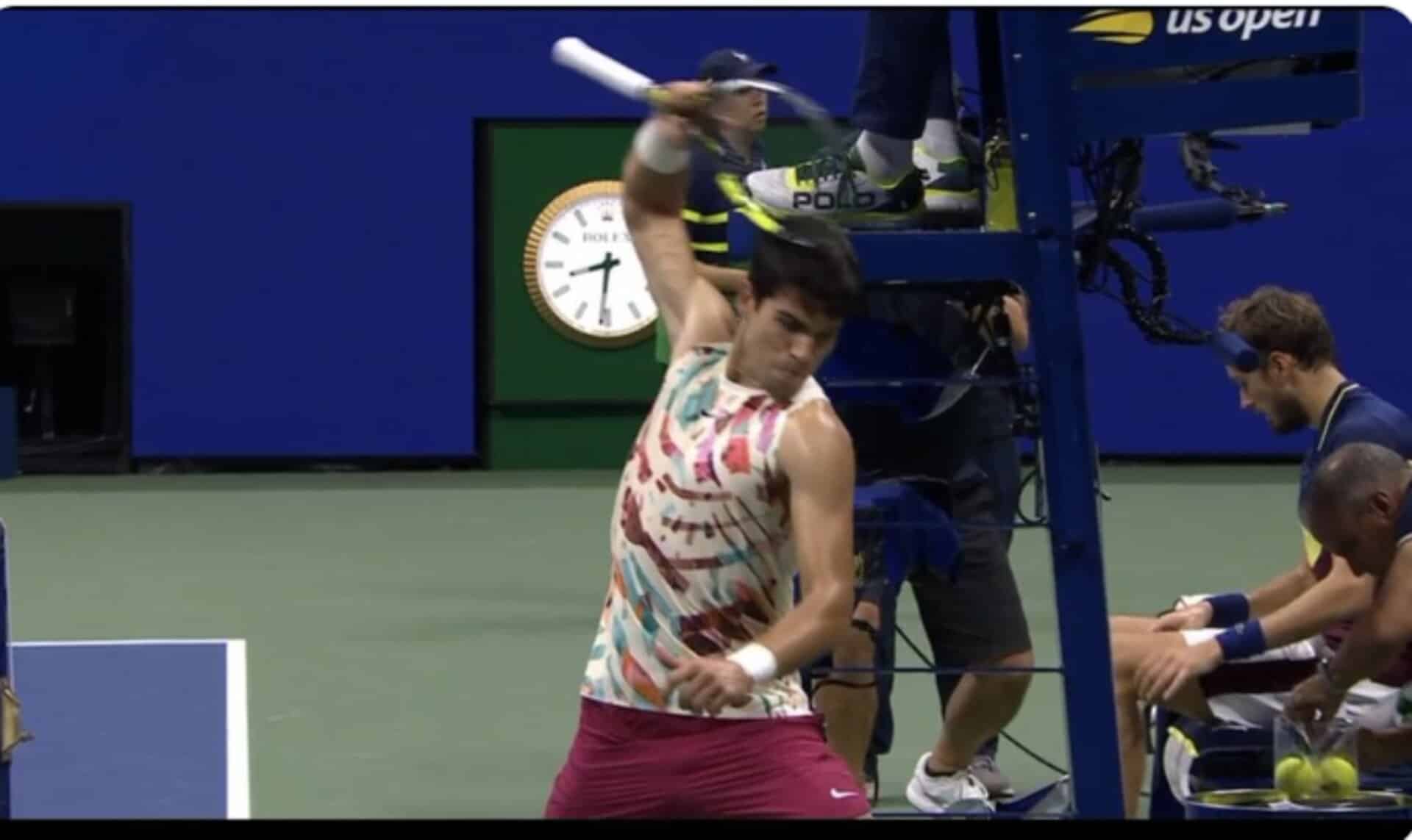 Carlos Alcaraz Almost Smashes His Racket In Frustration During ‘poor 