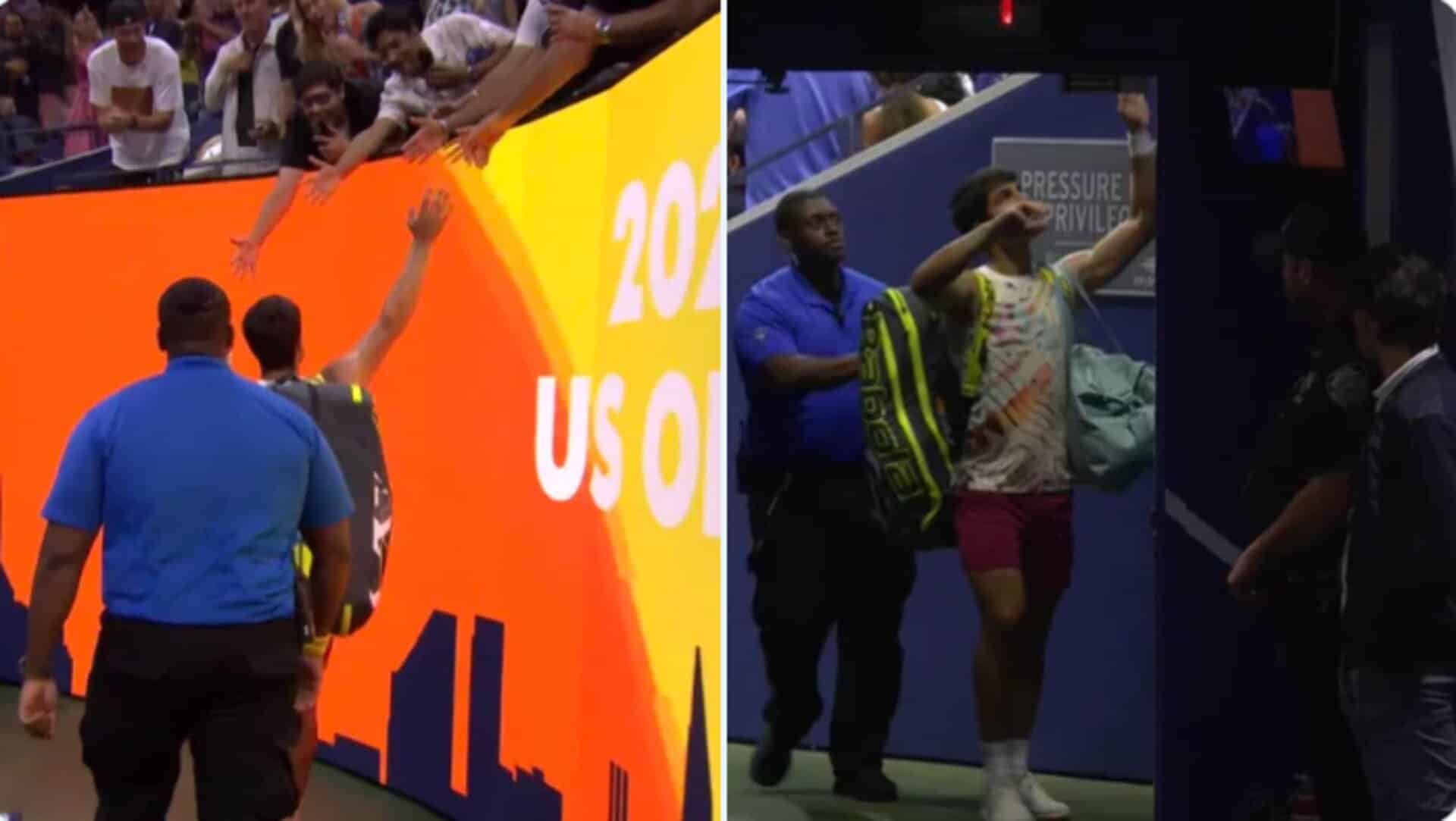 “The maturity he shows at 20 is incredible!” – Carlos Alcaraz graciously gives time to fans moments after ‘tough’ loss to Daniil Medvedev in the US Open finals, Social media reacts