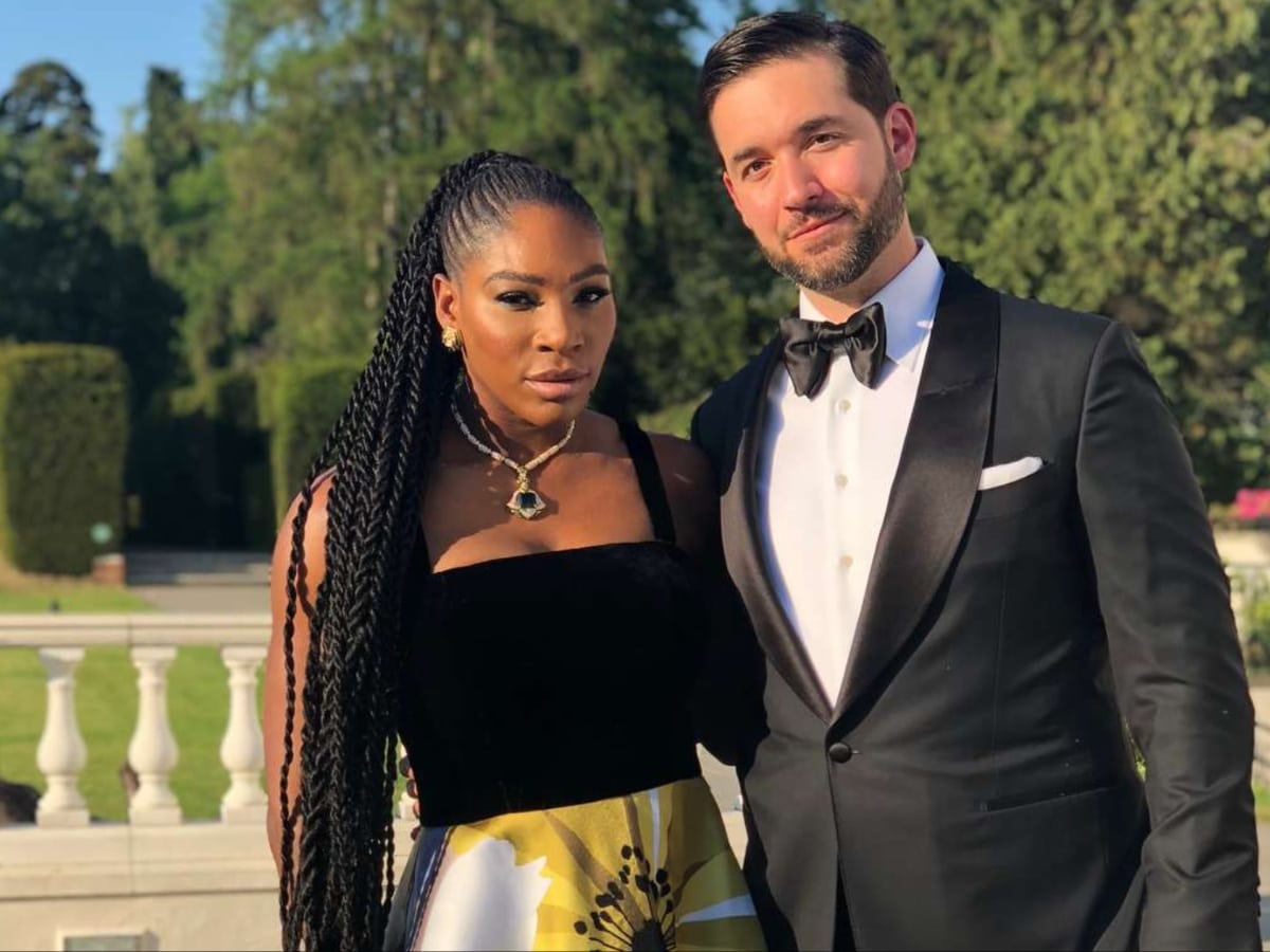 Serena Williams and Alexis Ohanian