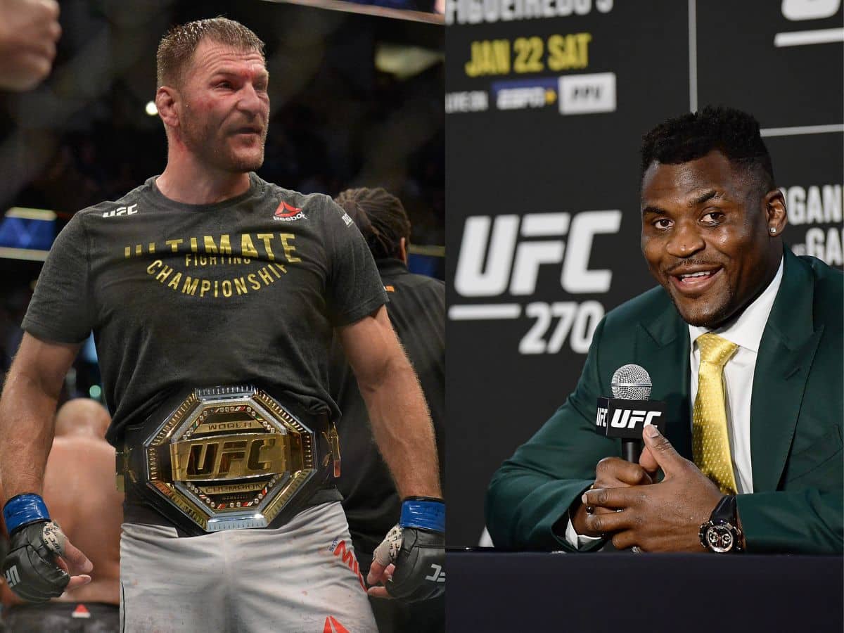 “Hope he shocks the world,” Stipe Miocic predicts for a shocker in the iconic Tyson Fury vs. Francis Ngannou fight