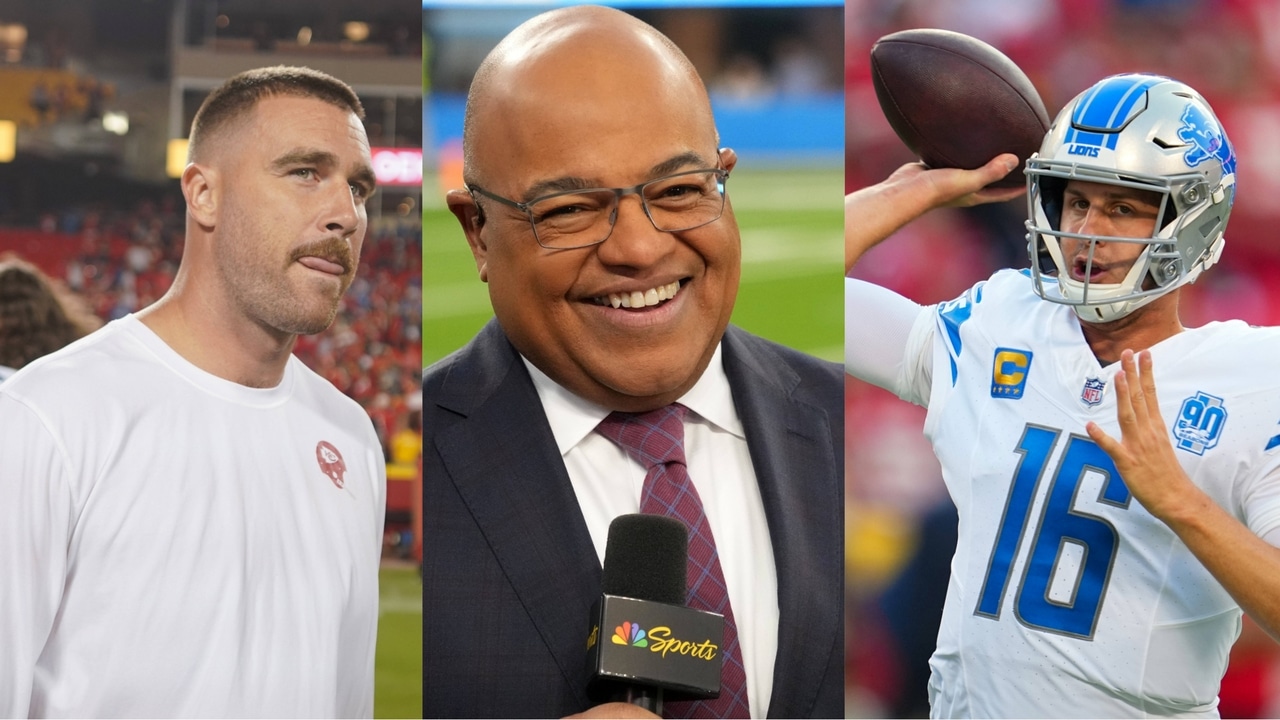 “His bias is showing” – Mike Tirico gets WHACKED on social media for undermining Lions’ victory over the Chiefs by putting an ‘asterisk’ due to Travis Kelce and Chris Jones missing the game