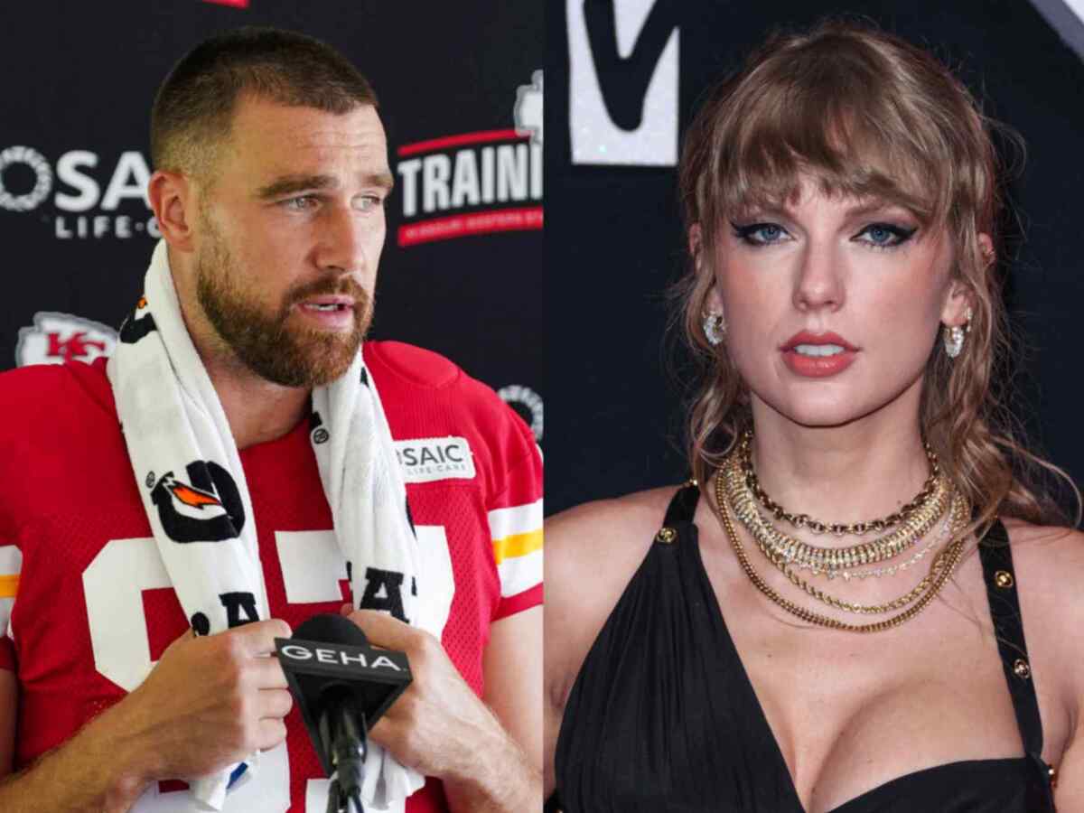 Taylor Swift sports a bracelet with boyfriend Travis Kelce's #87 during