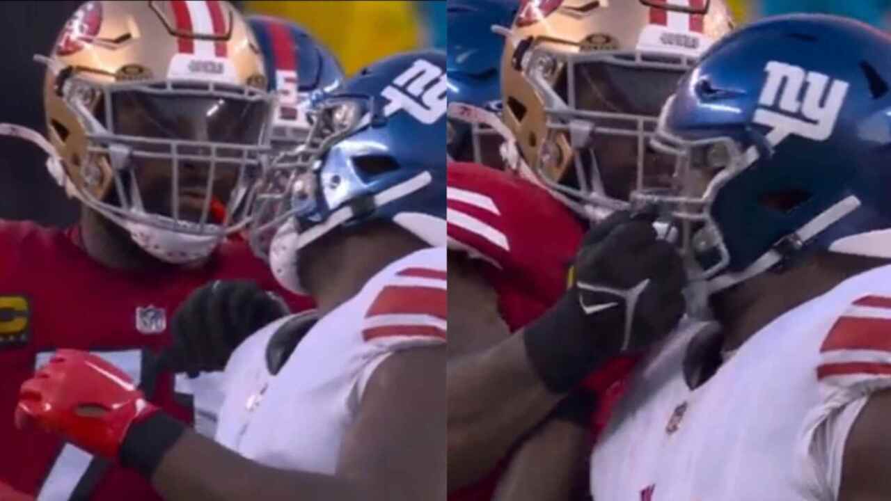 WATCH: 49ers OT Trent Williams throws a vicious punch at A’Shawn Robinson mid-game at Levi’s Stadium