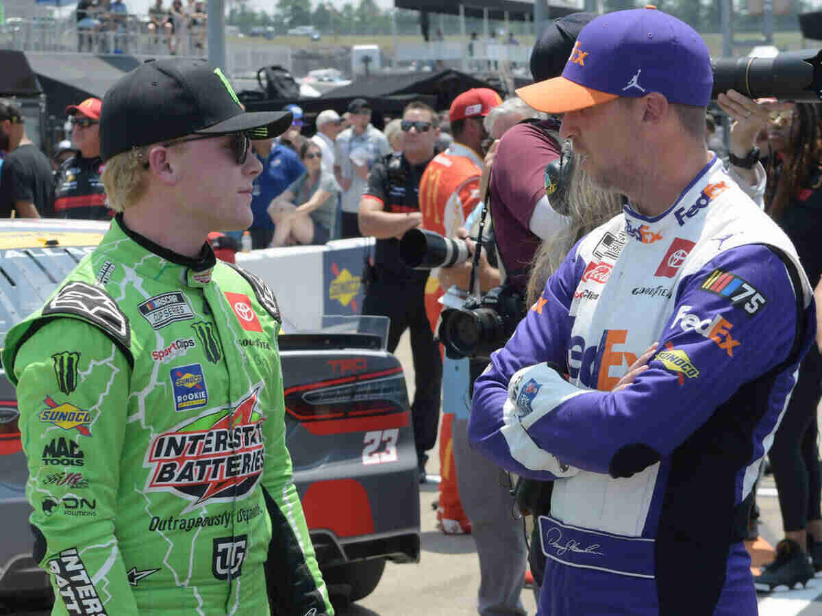 Ty Gibbs and Denny Hamlin (Via IMAGO)