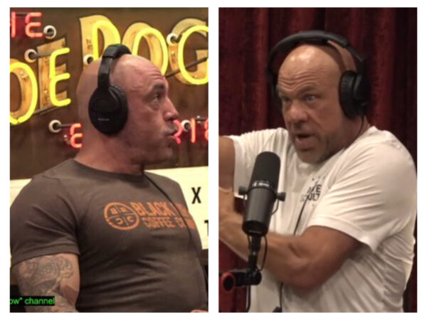 Joe Rogan and Kurt Angle