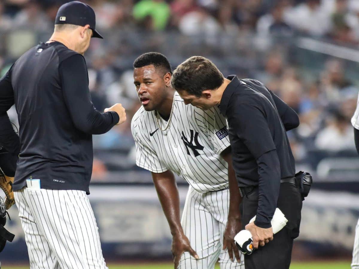 “Last pitch as a Yankee” – MLB Twitter reacts as Yankees’ Luis Severino exists game against Brewers with left side injury