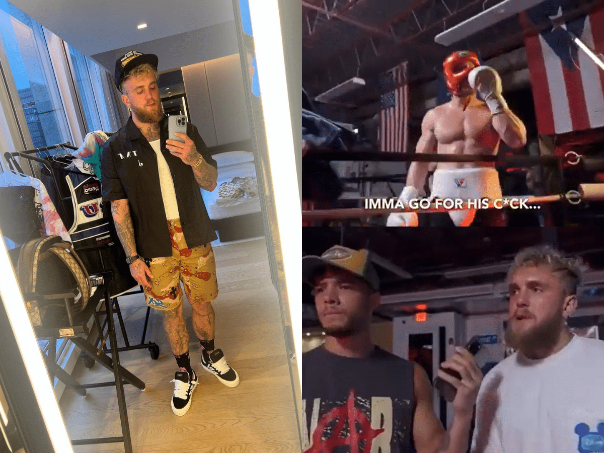 Watch: “Punch him in the d*ck,” Jake Paul trains his brother Logan Paul for the match against Dillon Danis