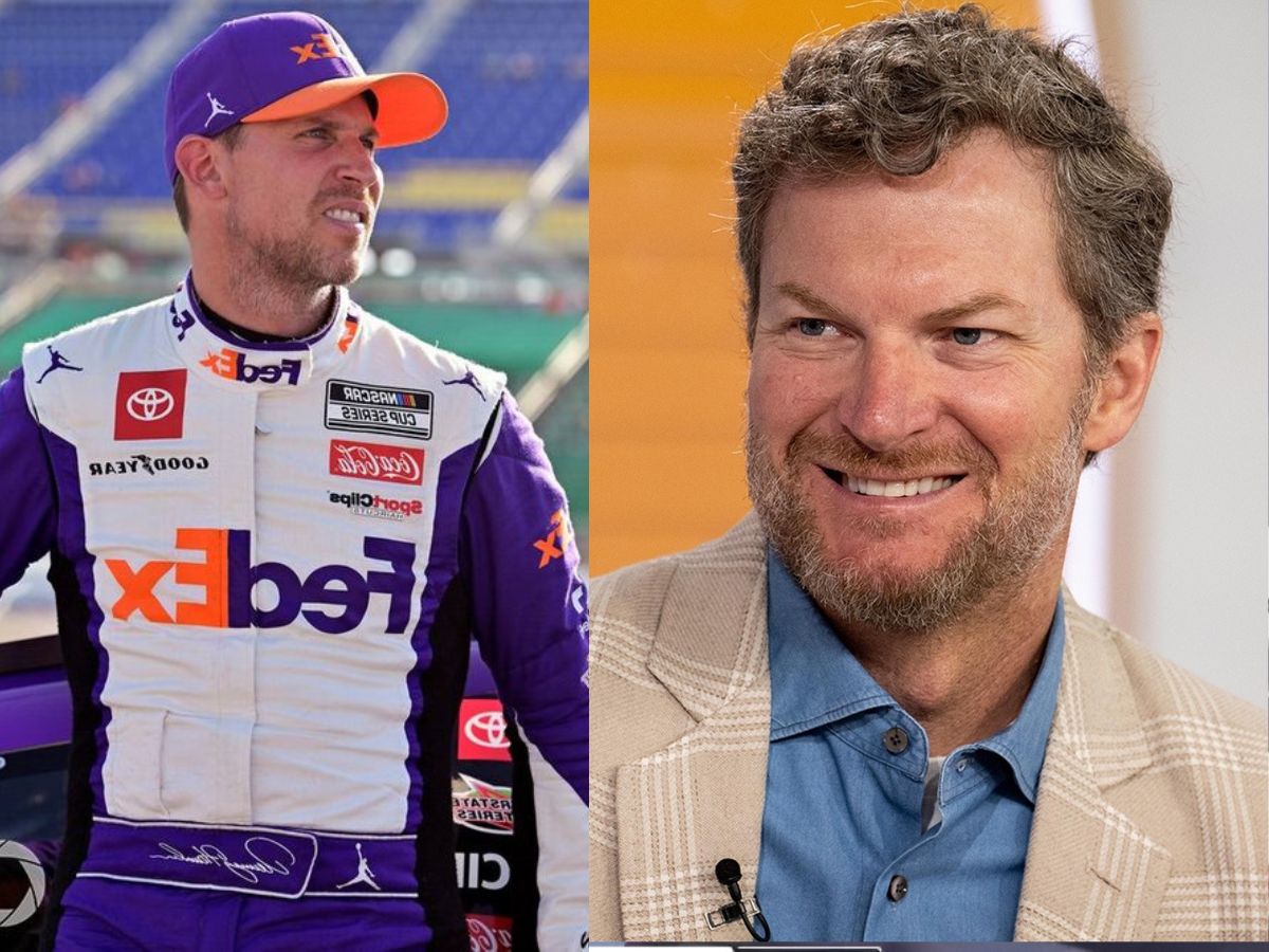 Denny Hamlin (Left, credits: Motorsports.com) and Dale Earnhardt Jr. (Right, Today Show)