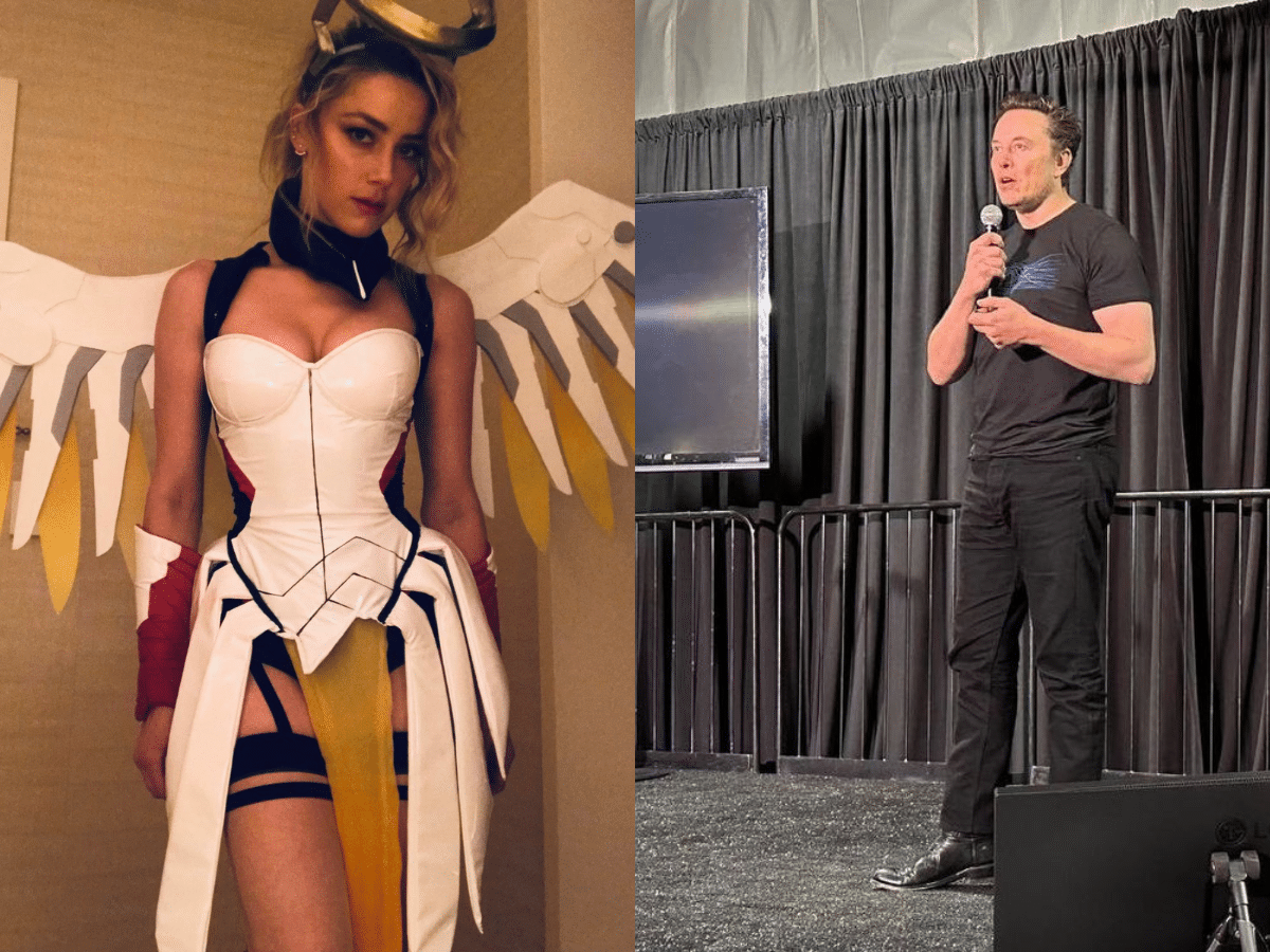 Elon Musk confirms ex-girlfriend Amber Heard cosplaying as Mercy from Overwatch for him 